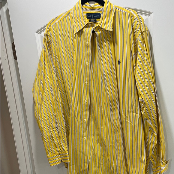 Polo Ralph Lauren Other - Polo by Ralph Lauren Men's Yellow and Blue Striped Shirt
